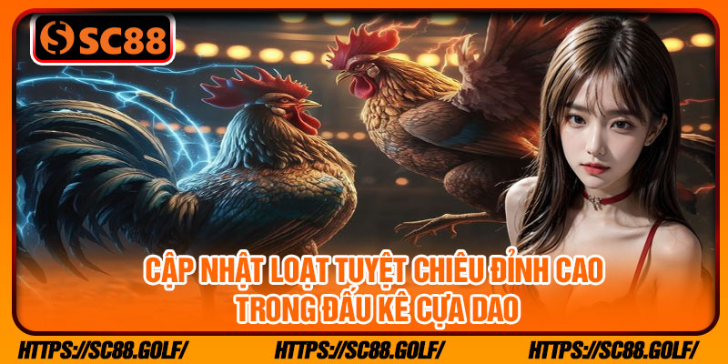 Cập nhật loạt tuyệt chiêu đỉnh cao trong đấu kê cựa dao