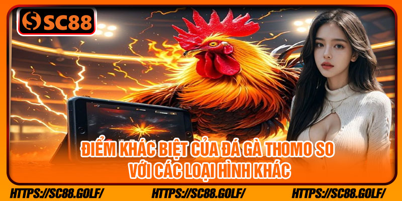 Điểm khác biệt của đá gà Thomo so với các loại hình khác